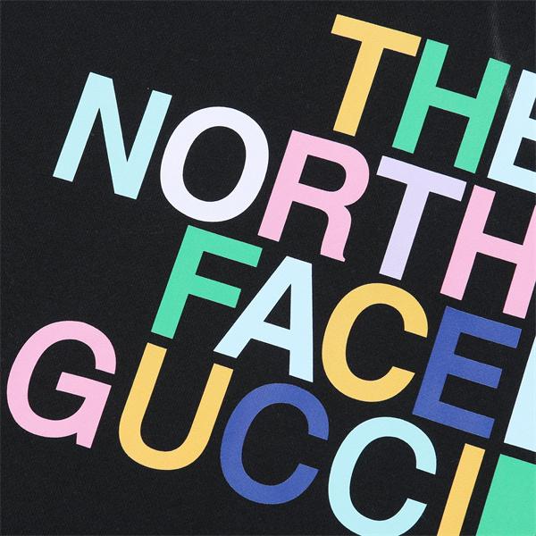 コラボロゴ パーカー ブラック 鮮やか 目立つ コレクター向け The North Face*GUCCI グッチ コピー