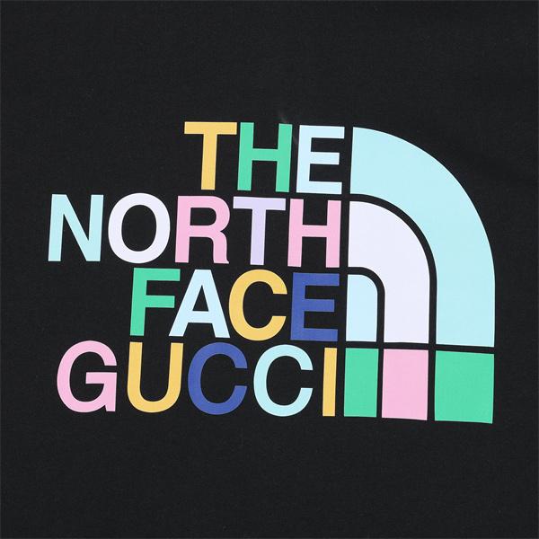 コラボロゴ パーカー ブラック 鮮やか 目立つ コレクター向け The North Face*GUCCI グッチ コピー