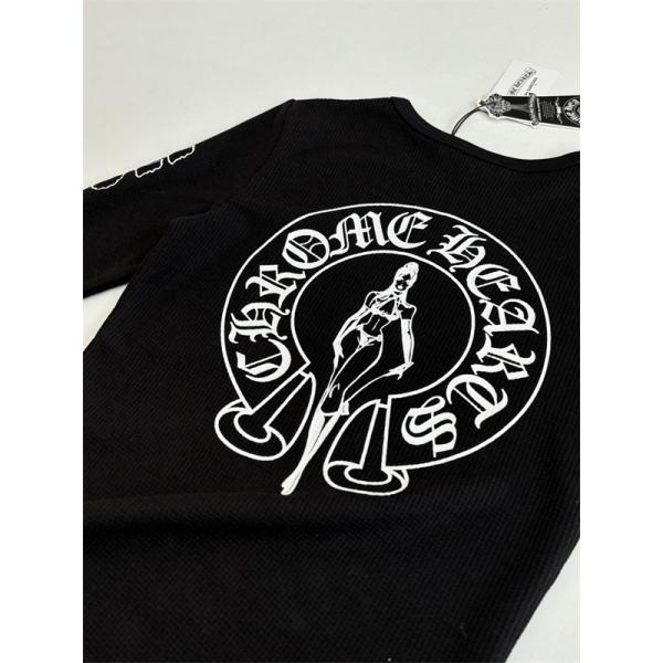 CHROME HEARTS クロムハーツ コピー ロングスリーブ ニット ブラック シャープ 2026新作定番