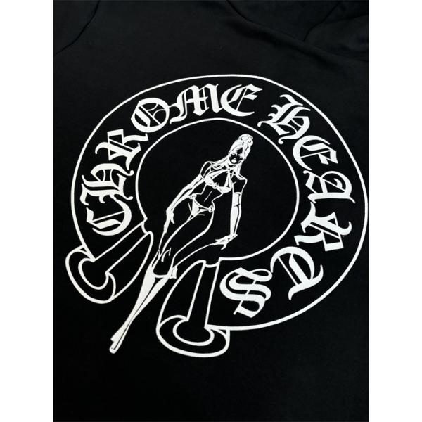 ジップ パーカー ブラック 入手困難 快活 モード系 CHROME HEARTS クロムハーツ コピー