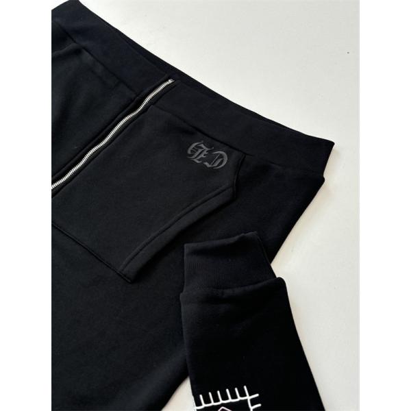 ジップ パーカー ブラック 入手困難 快活 モード系 CHROME HEARTS クロムハーツ コピー