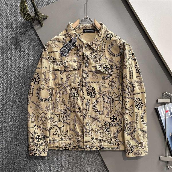 レア CHROME HEARTS クロムハーツ コピー シャツジャケット ベージュ 高級 2026新作必須アイテム