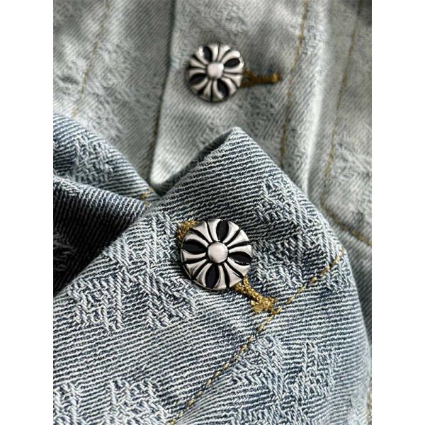 期間限定 デニムジャケット グレー プレミアム 定番 CHROME HEARTS クロムハーツ コピー