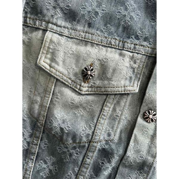 期間限定 デニムジャケット グレー プレミアム 定番 CHROME HEARTS クロムハーツ コピー