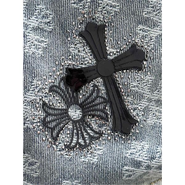 期間限定 デニムジャケット グレー プレミアム 定番 CHROME HEARTS クロムハーツ コピー