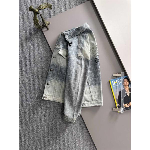 期間限定 デニムジャケット グレー プレミアム 定番 CHROME HEARTS クロムハーツ コピー