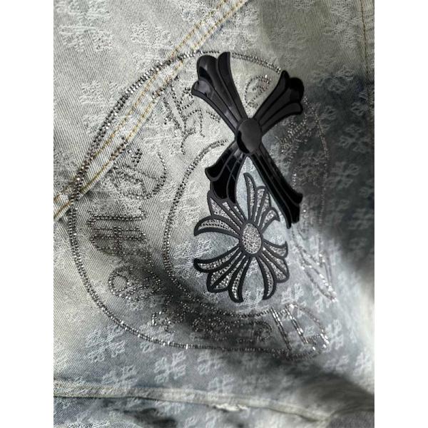 期間限定 デニムジャケット グレー プレミアム 定番 CHROME HEARTS クロムハーツ コピー