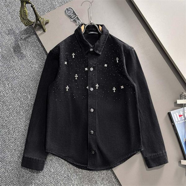 希少 CHROME HEARTS クロムハーツ コピー シャツ ブラック 上質 おすすめ 2026新作コーデ