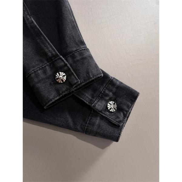 希少 CHROME HEARTS クロムハーツ コピー シャツ ブラック 上質 おすすめ 2026新作コーデ