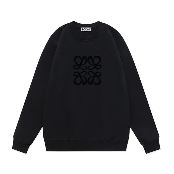 LOEWE ロエベ スーパーコピー 秋冬マスト ブラック スウェット トレンド感抜群 モード