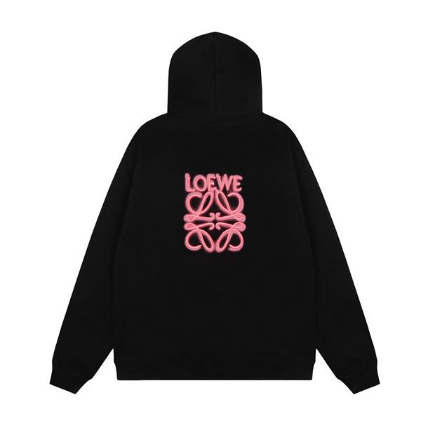 秋冬映え オフホワイト パーカー プリント 柔らか印象 LOEWE ロエベ スーパーコピー
