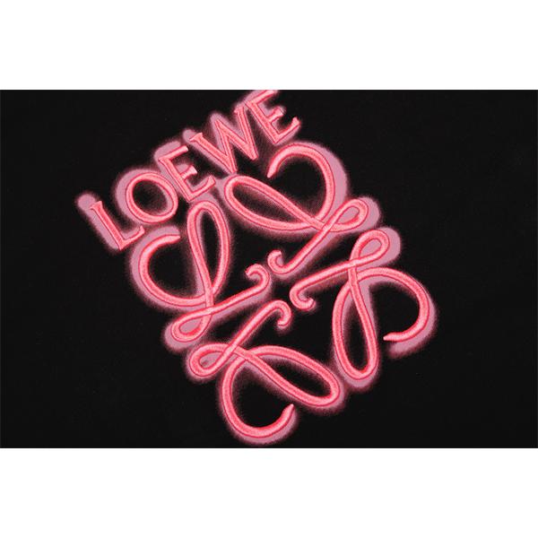 秋冬映え オフホワイト パーカー プリント 柔らか印象 LOEWE ロエベ スーパーコピー