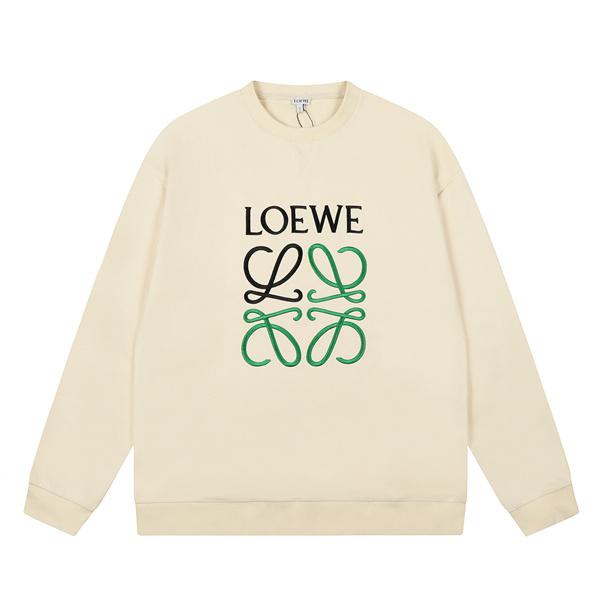 秋冬必須 クリーム スウェット 新作ロゴ 高級感溢れる 注目 LOEWE ロエベ 偽物