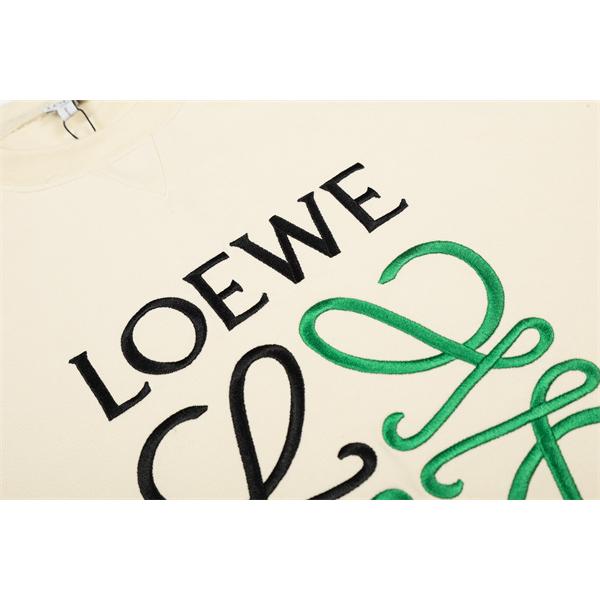 秋冬必須 クリーム スウェット 新作ロゴ 高級感溢れる 注目 LOEWE ロエベ 偽物