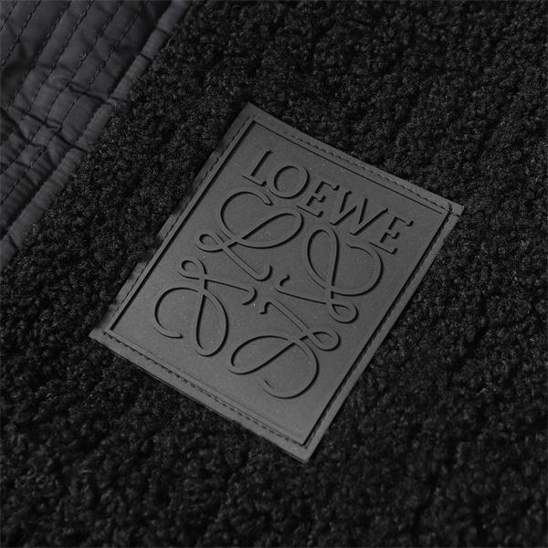 保温性抜群 ブラック LOEWE ロエベ コピー ダウンジャケット プレミアム 温か素材