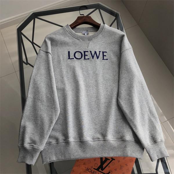 2026新作定番 ブラック スウェット ロゴ刺繍 高級感 人気 LOEWE ロエベ コピー