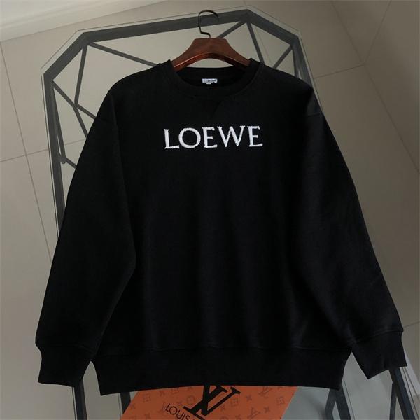 2026新作定番 ブラック スウェット ロゴ刺繍 高級感 人気 LOEWE ロエベ コピー