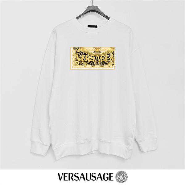 定番人気 ブラック VERSACE ヴェルサーチ コピー スウェット シンプル 新登場 上質