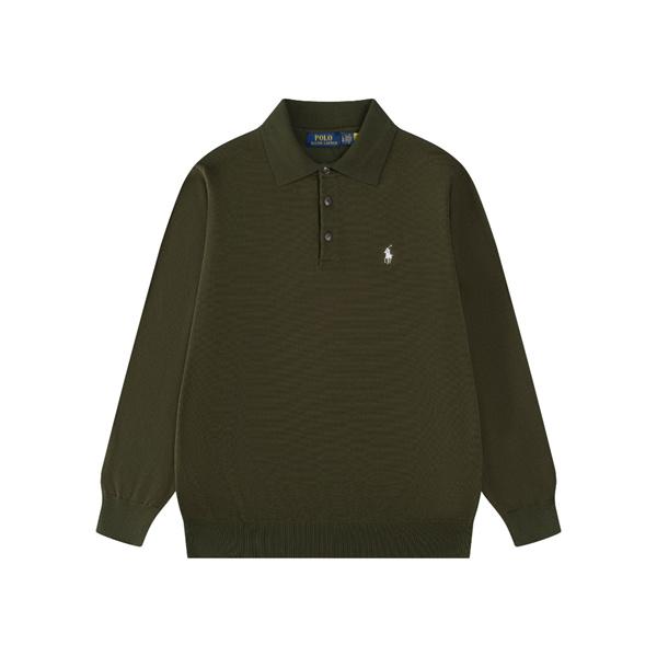 定番人気 ホワイト ニットポロ 長袖 ワンポイント刺繍 きれいめ Polo Ralph Lauren ポロ ラルフローレン コピー