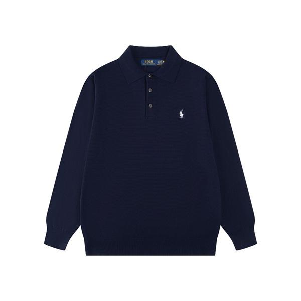 定番人気 ホワイト ニットポロ 長袖 ワンポイント刺繍 きれいめ Polo Ralph Lauren ポロ ラルフローレン コピー