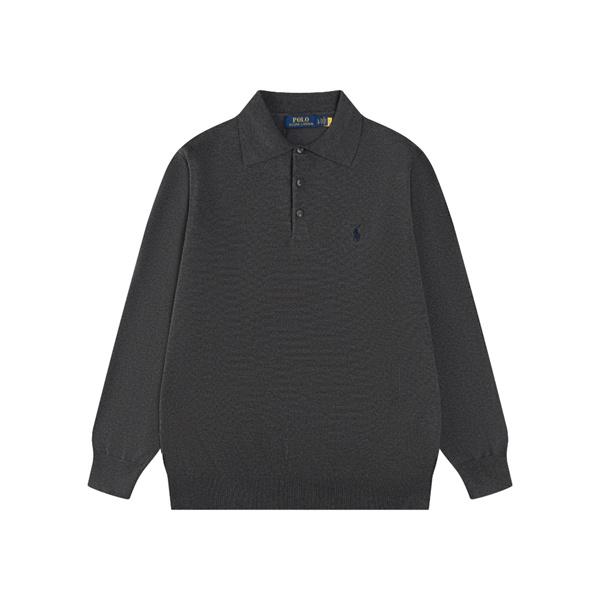 定番人気 ホワイト ニットポロ 長袖 ワンポイント刺繍 きれいめ Polo Ralph Lauren ポロ ラルフローレン コピー