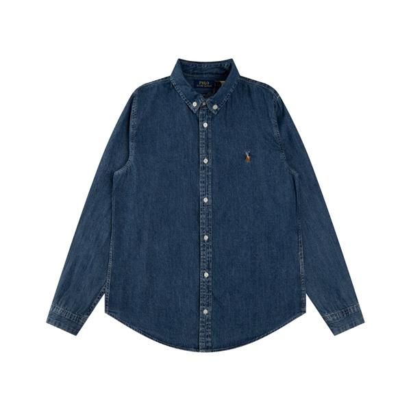 定番人気 デニム シャツ ワンポイント刺繍 プレミアム Polo Ralph Lauren ポロ ラルフローレン コピー