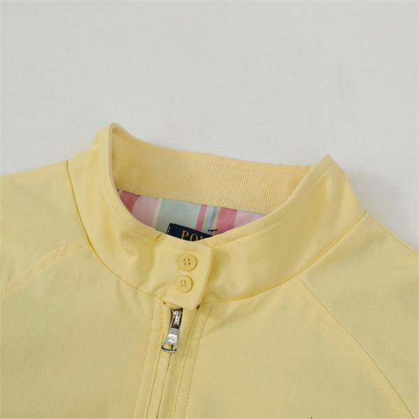 Polo Ralph Lauren ポロ ラルフローレン コピー 春夏新作 イエロー ノーカラー ジップブルゾン 軽量 