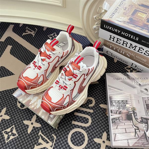 バレンシアガBalenciaga激安2026新作トリプルエス風復古老爹スニーカーユニセックス厚底カジュアルシューズ