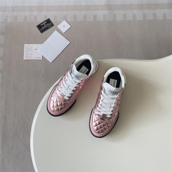 シャネルCHANEL激安キルティングレザースニーカーレディース厚底アガムシューズ秋冬新作