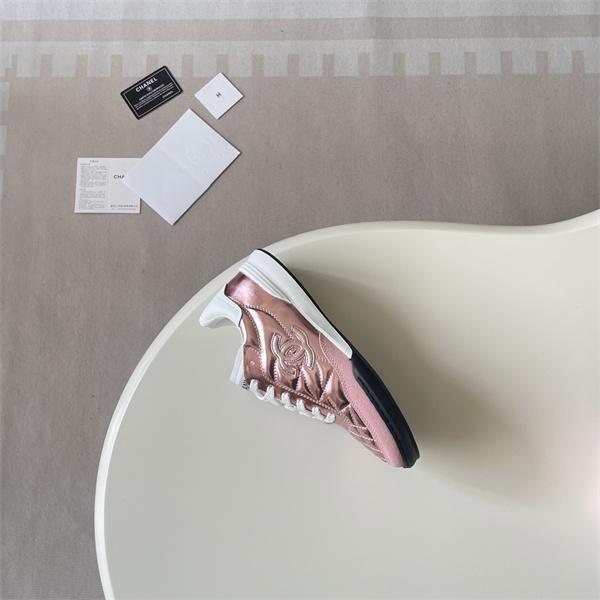 シャネルCHANEL激安キルティングレザースニーカーレディース厚底アガムシューズ秋冬新作