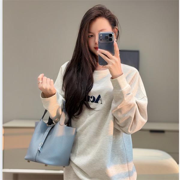 定番☆Hermès picotin 18エルメス ハンドバッグスーパーコピーＮ級品人気blue lin お洒落コーディネート