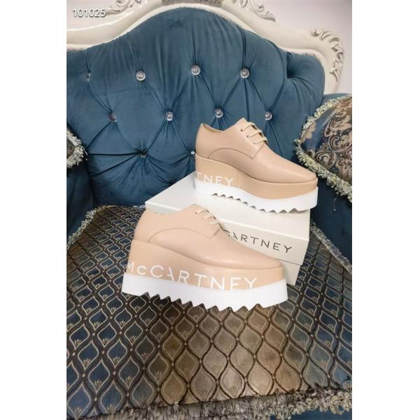 STELLA McCARTNEY 2026最新作 ロゴソール 厚 ベージュカラー モード 美脚 ステラマッカートニー コピー