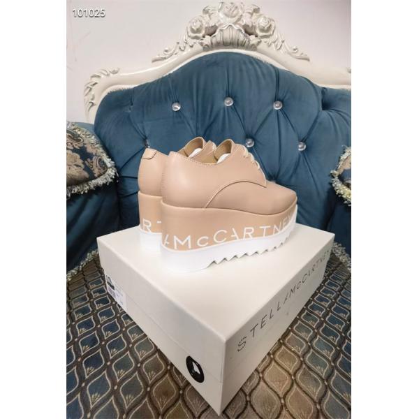 STELLA McCARTNEY 2026最新作 ロゴソール 厚 ベージュカラー モード 美脚 ステラマッカートニー コピー