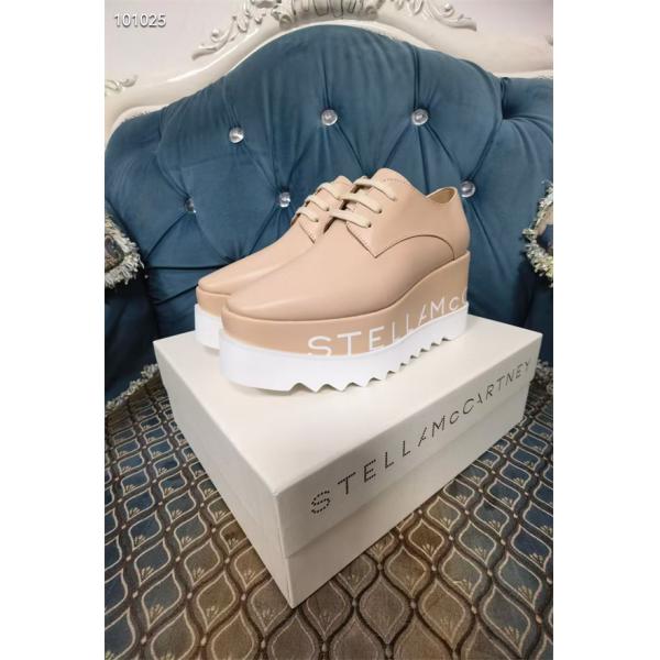 STELLA McCARTNEY 2026最新作 ロゴソール 厚 ベージュカラー モード 美脚 ステラマッカートニー コピー