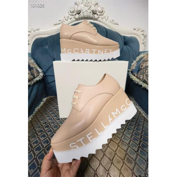 STELLA McCARTNEY 2026最新作 ロゴソール 厚 ベージュカラー モード 美脚 ステラマッカートニー コピー