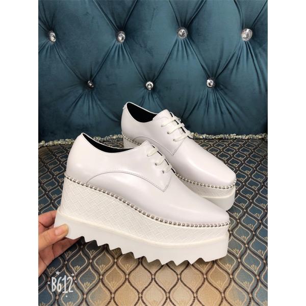 ステラマッカートニー コピー STELLA McCARTNEY ラインストーン装飾 厚底レースアップ エレガンス シンプル