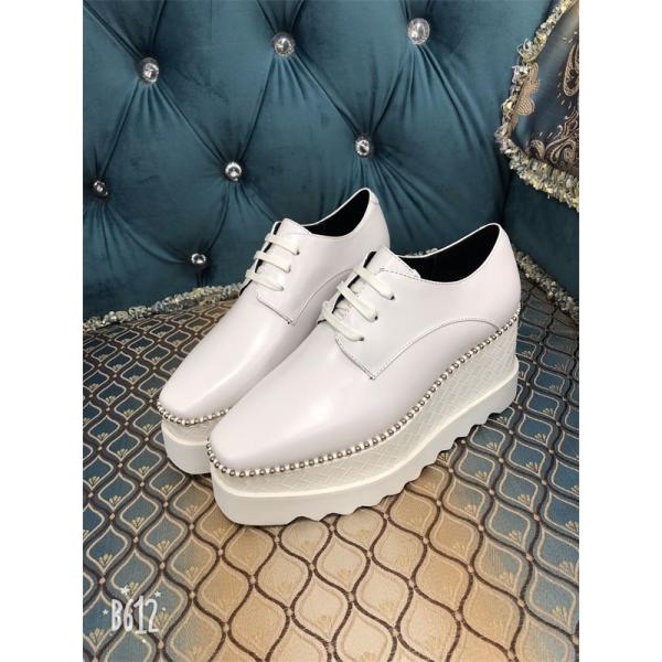 ステラマッカートニー コピー STELLA McCARTNEY ラインストーン装飾 厚底レースアップ エレガンス シンプル