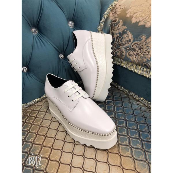 ステラマッカートニー コピー STELLA McCARTNEY ラインストーン装飾 厚底レースアップ エレガンス シンプル