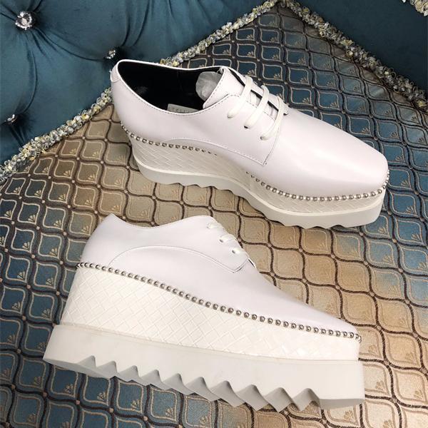 ステラマッカートニー コピー STELLA McCARTNEY ラインストーン装飾 厚底レースアップ エレガンス シンプル