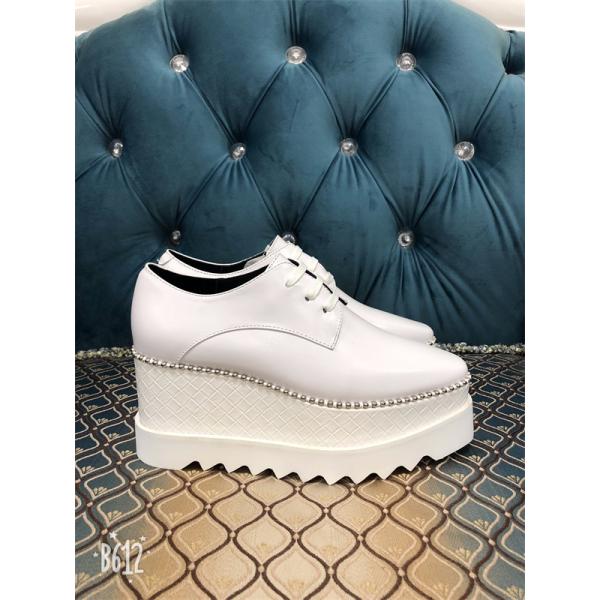 ステラマッカートニー コピー STELLA McCARTNEY ラインストーン装飾 厚底レースアップ エレガンス シンプル