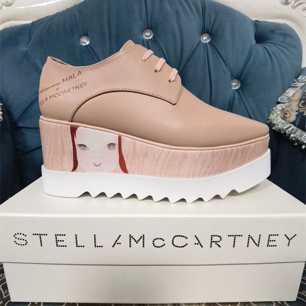  2026新作  STELLA McCARTNEY ステラマッカートニー コピー 厚底シューズ ベージュ 個性的 可愛い