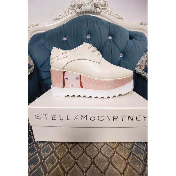  2026新作  STELLA McCARTNEY ステラマッカートニー コピー 厚底シューズ ベージュ 個性的 可愛い
