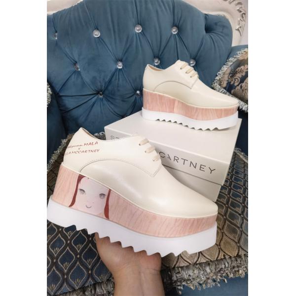 2026新作  STELLA McCARTNEY ステラマッカートニー コピー 厚底シューズ ベージュ 個性的 可愛い