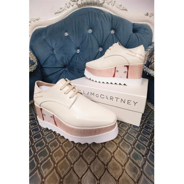  2026新作  STELLA McCARTNEY ステラマッカートニー コピー 厚底シューズ ベージュ 個性的 可愛い