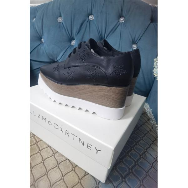 スター装飾 厚底シューズ ホワイト 光沢 新しい スタイル STELLA McCARTNEY ステラマッカートニー コピー