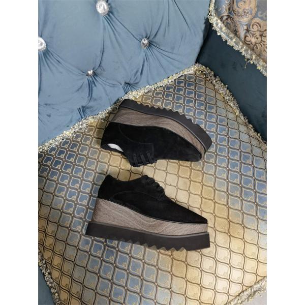 STELLA McCARTNEY ステラマッカートニー コピー 2026新作 ブラック 厚底シューズ シンプル 上品 