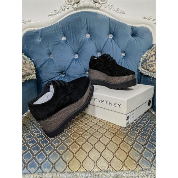 STELLA McCARTNEY ステラマッカートニー コピー 2026新作 ブラック 厚底シューズ シンプル 上品 
