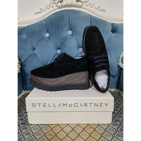STELLA McCARTNEY ステラマッカートニー コピー 2026新作 ブラック 厚底シューズ シンプル 上品 