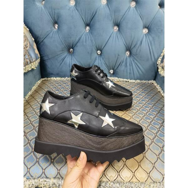 スター装飾 厚底シューズ ブラック クール 個性的 STELLA McCARTNEY ステラマッカートニー コピー