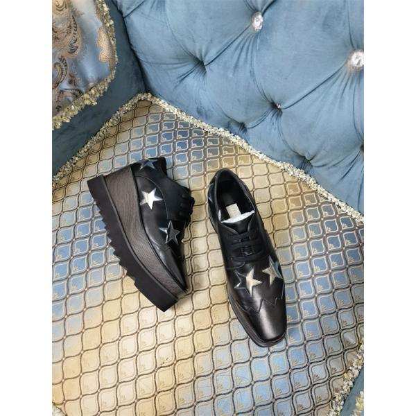 スター装飾 厚底シューズ ブラック クール 個性的 STELLA McCARTNEY ステラマッカートニー コピー